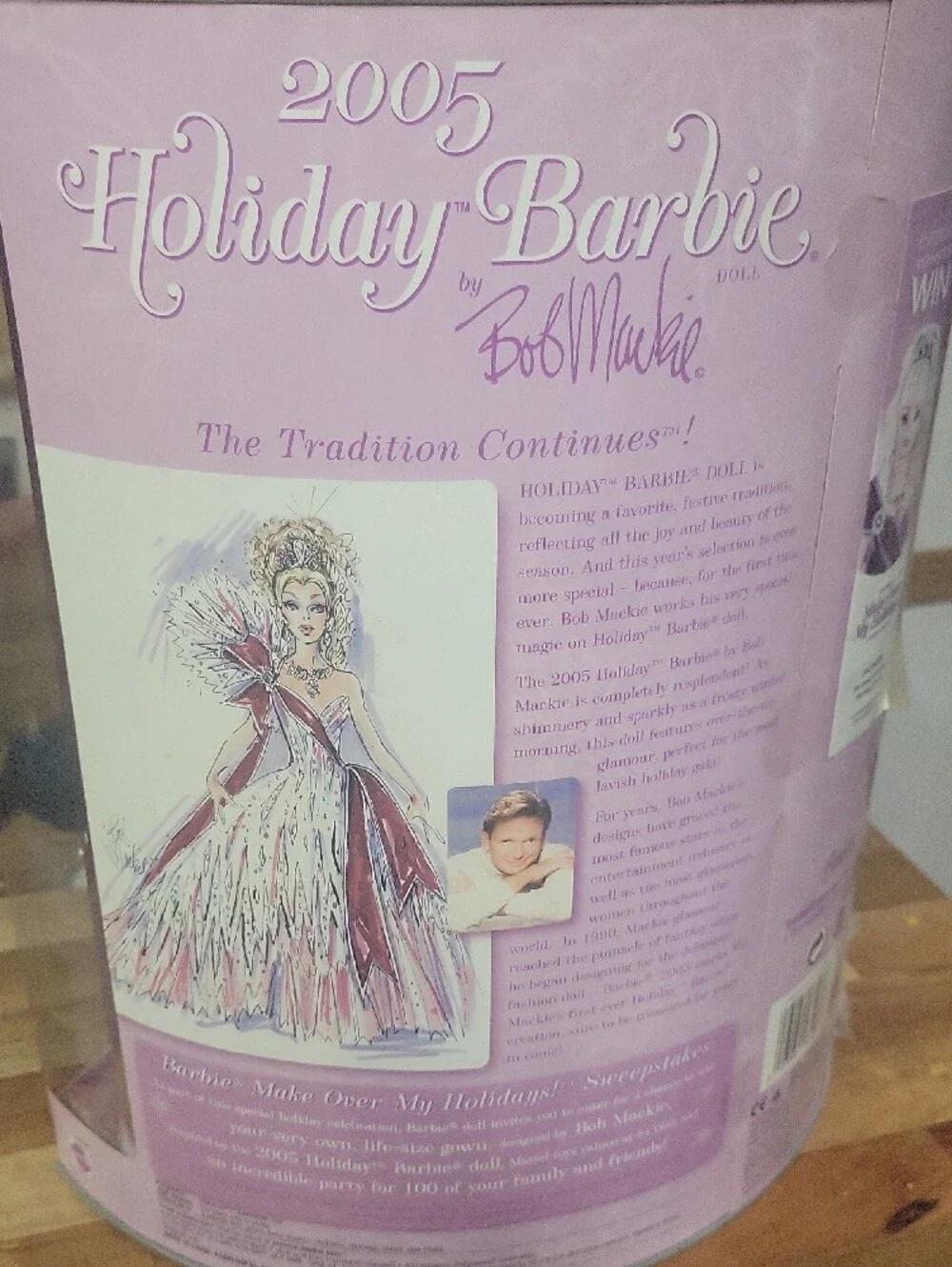 Barbie Holiday Doll by Bob Mackie in Pink and Silver